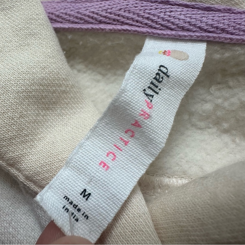 Anthropologie Daily Practice V-Neck Shawl Collar Sweatshirt, Athleisure, Medium - Picture 9 of 12